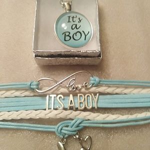 Its a boy Bracelet & Its a Boy Necklace